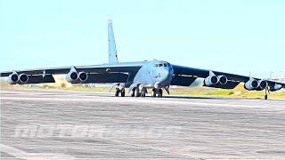 B-52H Stratofortress Take Off from Morón Air Base Spain in support of Bomber Task Force Europe