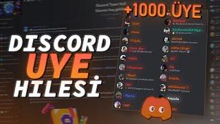 DİSCORD ÜYE HİLESİ ANINDA 1000 ÜYE KAZANIN