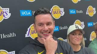 JJ Redick Austin Reaves Anthony Davis After Lakers Training Camp Day 2