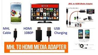 MHL to HDMI Media Adapter Hindi