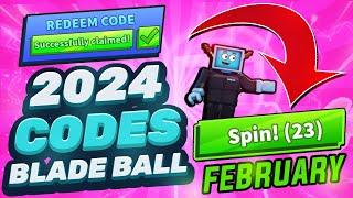 BLADE BALL ALL WORKING CODES - FEBRUARY 2024