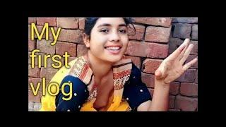 My first vlog   Shivani Desi blog  village blog