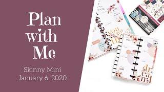 PLAN WITH ME Skinny Mini Happy Planner  January 6 2020