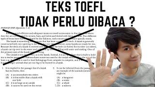 Soal TOEFL Reading yang BISA dijawab CEPAT