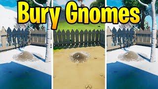 Bury Gnomes in Pleasant Park or Retail Row - Fortnite Challenge Guide