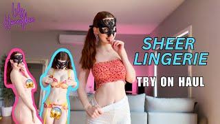 SHEER LINGERIE Try On Haul  SHEIN  2024