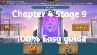 Lords mobile Vergeway Chapter 4 Stage 9 easiest guide