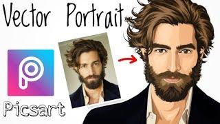 Picsart tutorial  Vector portrait  portrait image editing