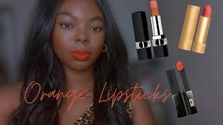 Orange Lipsticks For Deep  Dark Skintones