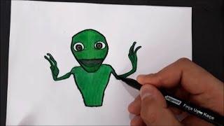 Dans Eden Yeşil Uzaylı Nasıl Çizilir__Yeşil Uzaylı Dansı__Green Alien Dance