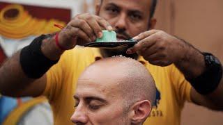 Indian Head Massage with Grated Cheese 