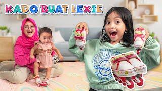 SEPATU RODA BUAT ADIK BAYI LEXIE  LEIKA SEDIH HADIAH LEXIE HILANG  KADO SPESIAL SURPISE