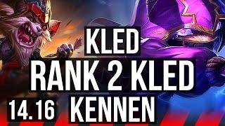 KLED vs KENNEN TOP  Rank 2 Kled 528  BR Challenger  14.16