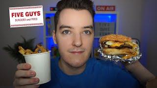 ASMR Five Guys Mukbang & Whispered Ramble