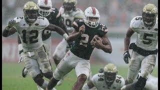 Miami Hurricanes Highlights VS Georgia Tech