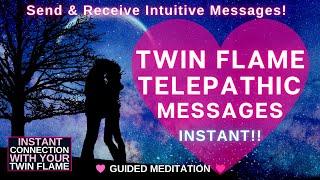 Twin Flame Reunion Meditation  Telepathic Communication with your Twin Flame   POWERFUL 