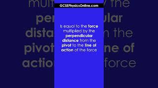 Moment Definition - GCSE Physics
