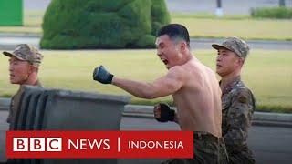 Militer Korea Utara unjuk aksi kekuatan fisik pada dunia - BBC News Indonesia