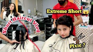 Unexpected  Short Haircut Vlog  haircut girl vlog  haircut vlog indian girl  short haircut