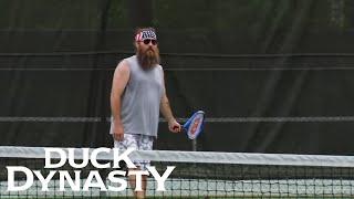 Duck Dynasty Top Moments Willie Plays Tennis  Duck Dynasty