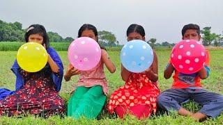 outdoor fun with Flower Balloon and learn colors for kids by I kids episode -397.