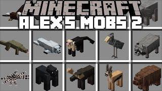 Minecraft MORE ALEXS MOBS 2 MOD  SCARIER ANIMAL MOB AND MUTANTS CREATURES  Minecraft Mods