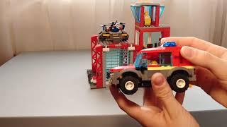 Lego city fire station лего сити пожарное депо лего сити 60215 лего сити 60216