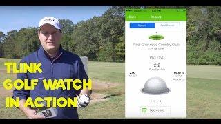 TLink- The Lightest GPS Golf Watch in the World in Action