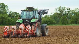 Maissaat 2018 Deutz Fahr und Maschio Gaspardo