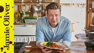 Lemon Chicken with Smashed Sweet Potato  Jamie Oliver
