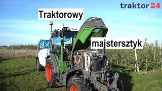 Traktorowy majstersztyk w sadowniku