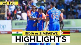 India vs Zimbabwe 3rd T20 2024 Highlights  IND vs ZIM 2024  IND vs ZIM 3rd T20 Highlights 2024