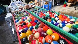 Welcome to Marble Run Live  Handmade wooden rain gutter slope & colorful balls ASMR