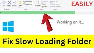 How To Fix Slow Loading Folders Green Loading Bar In Windows 10 Simple & Quick Way