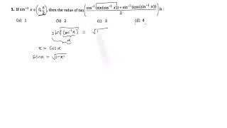 ITF Ex-1 Q-1  Vikas Gupta Book Solution Series  JEE Advanced Mathematics