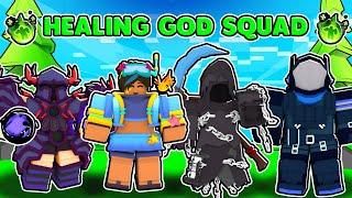 The HEALING GOD SQUAD Roblox Bedwars