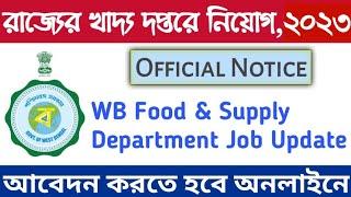 WB Food SI Recruitment 2023  WB Food & Supply Department Recruitment 2023  Education Notes