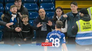 César Azpilicueta confronts Chelsea fans after 4-2 defeat to Arsenal 