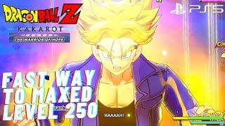 How to Maxed Level FAST in Trunks DLC Dragon Ball Z Kakarot Warrior of Hope  PS5