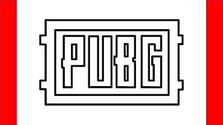 How To Draw Pubg Logo - Step By Step Drawing