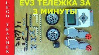 EV3 robot for beginners. How to make a LEGO robot. Lego trolley in 3 minutes  Autonomous robot