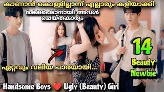 Beauty Newbie Malayalam Explantion 1️⃣4️⃣ Handsome boys️ Ugly girl turned  beautiful Gagnam beauty