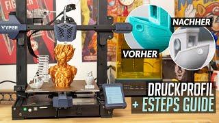 Anycubic VYPER - 3D Drucker Profil & Einstell-Guide Cura 5.0.0