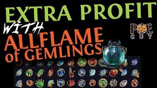 PoE 3.24 - GET GEMS WITH QUALITY FAST & EASY  LEVEL UP GOOD GEMS FOR PROFIT  ALLFLAME OF GEMLINGS