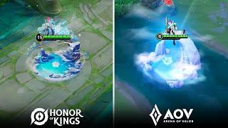 AOV x HOK  Skins Effect Comparison  ALLAIN 