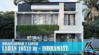 DESAIN RUMAH 10 X 11 METER I INDRAMAYU  - RUMAH MINIMALIS MODERN  #jasaarsitek #jasadesain #arsitek