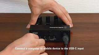 AT-UMX3  USB Audio Mixer Setup