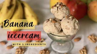 Homemade Banana Icecream Only 3 Ingredients  No eggs  Banana Icecream Recipe in Tamil