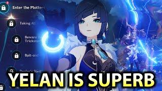 YELAN C0 IS SUPERB - First Impressions Review & Builds & Weapons