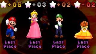 Mario Party 9 - Mario vs Luigi vs Peach vs Daisy - Toad Road